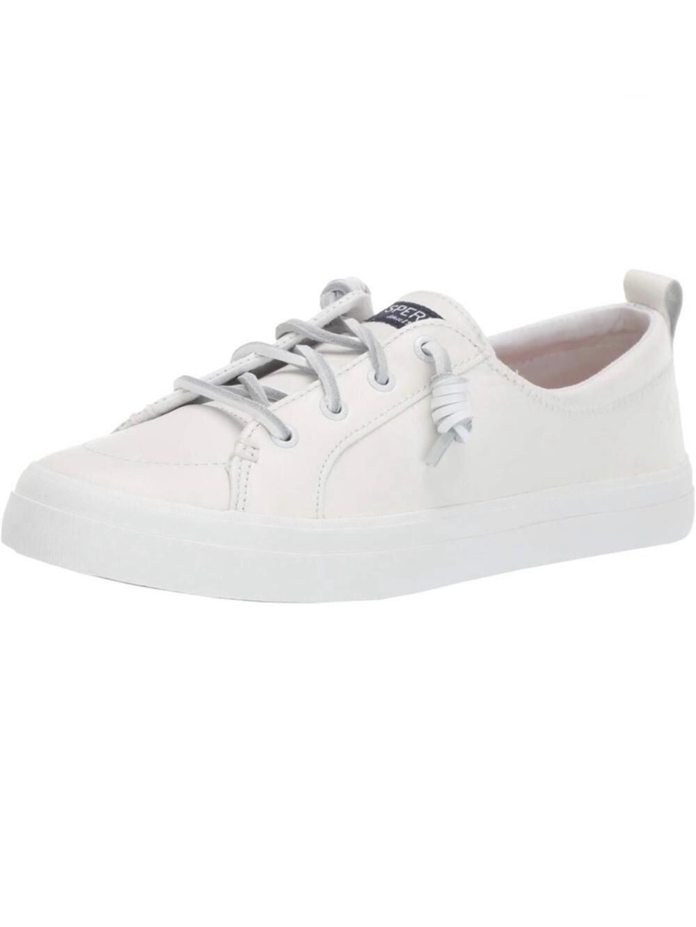 SPERRY Women’s Crest Vibe White Leather Sneaker Size 9